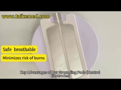 Plaque de mise à la terre électrochirurgicale personnalisée Bi couleur argentée polaire